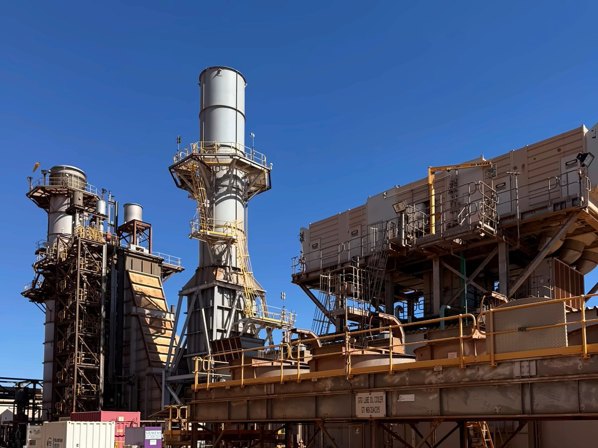 Gas turbine power station